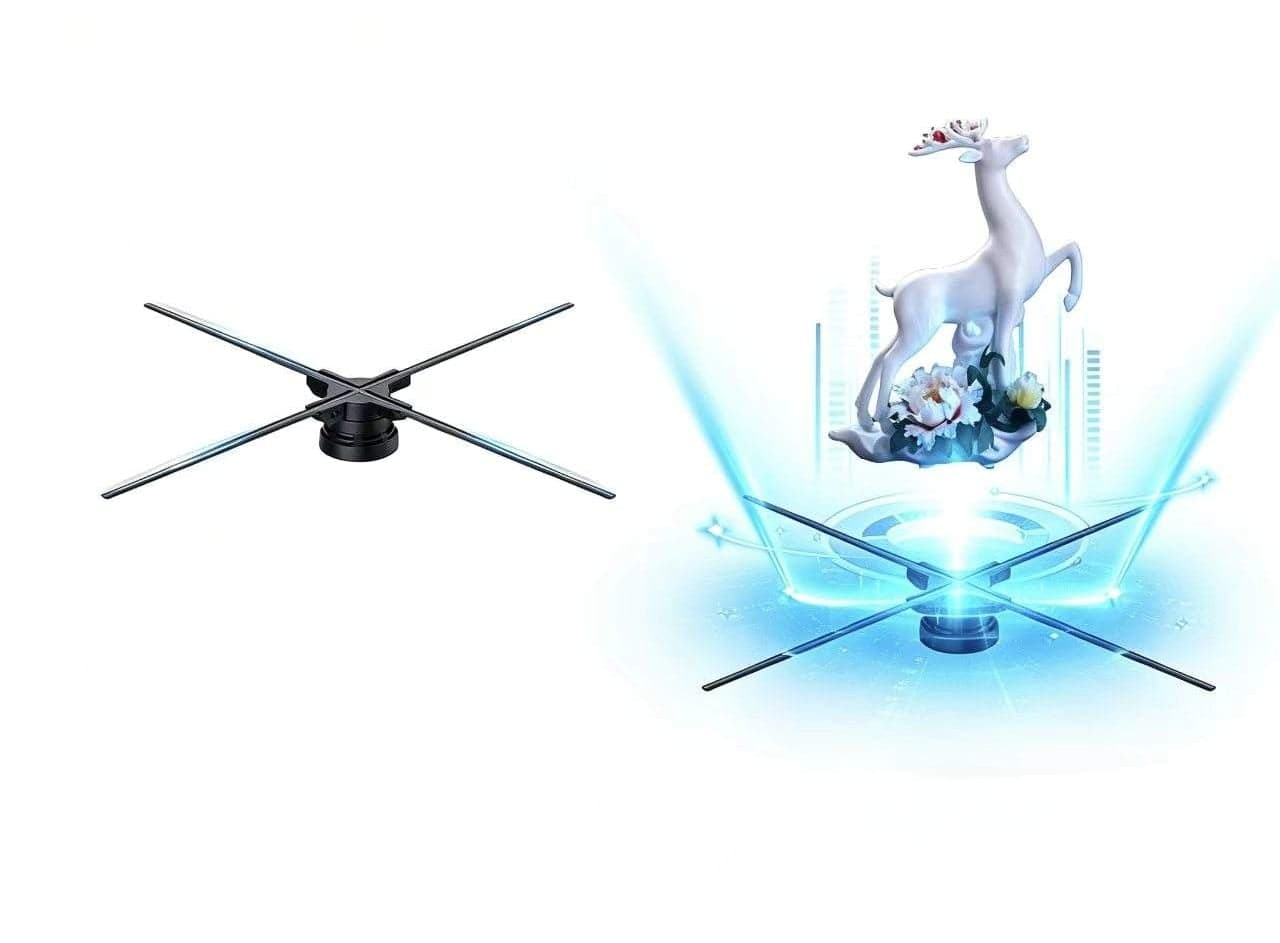 High Quality 3D Horogram Fan Desktop Display Stand 65 cm 768 LED