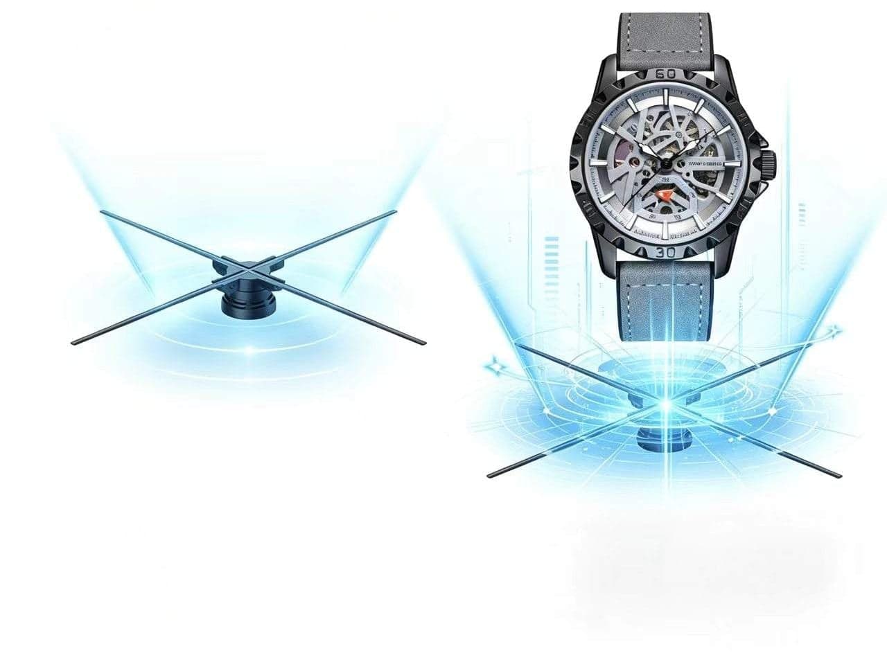 52 cm 1024 LED Naked-Eye 3D Hologram Poster Exhibition Stand