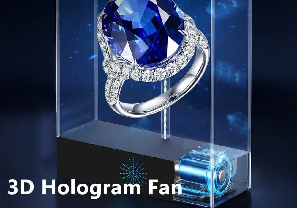 3D Holographic Fan for Indoor Office Education Display Device