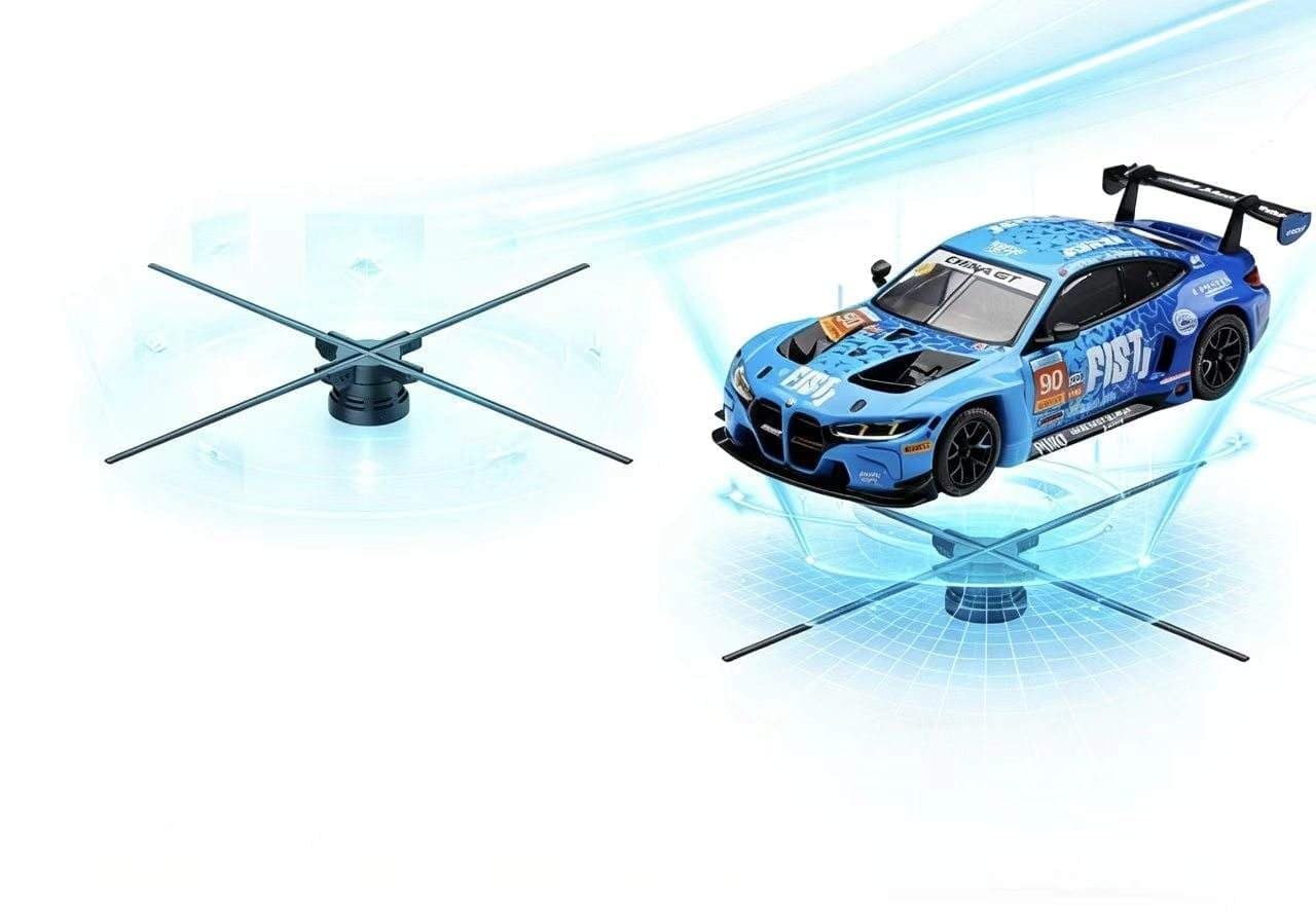 52 cm Naked-Eye 3D Hologram Projector LED Fan 4 Blades Outdoor Display