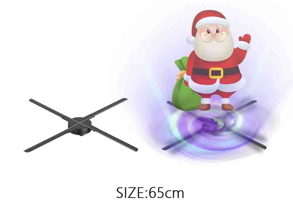 Ultra Bright 4K 65 cm Holographic Fans Spliced LED Video Wall