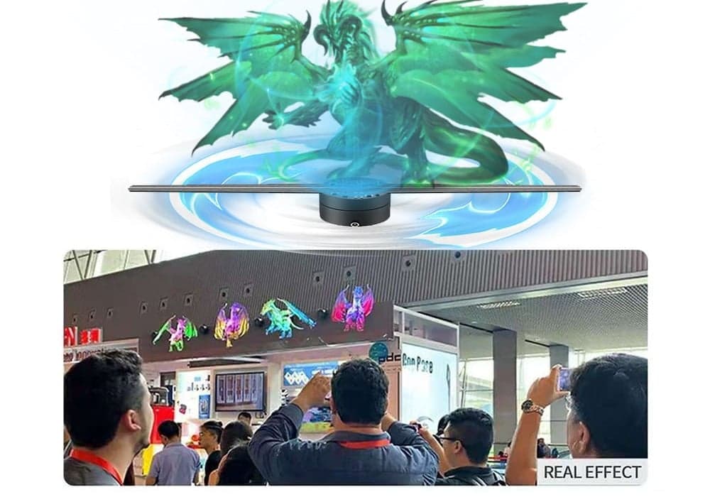 3D Hologram Fan 45CM LED Display Equipment Projector Holographic Display New Generation Hologram Machine for Advertising