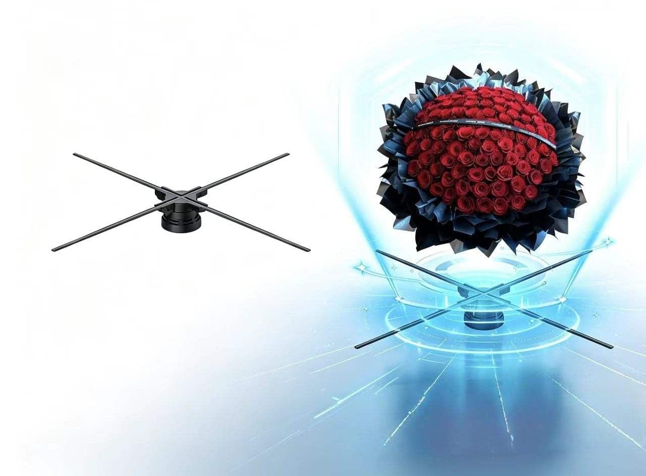 52 cm 1024 LED Indoor Resolution Large Circular TV Air Imaging Display