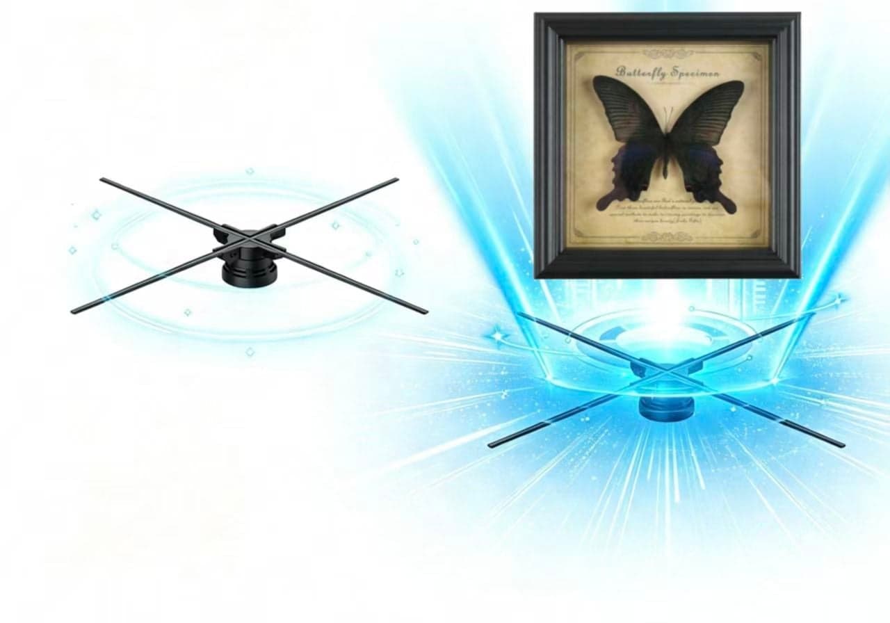 100cm Wireless LED Screen Digital Display Projector Naked Eye Holographic Player for Logo Making for Shopping Mall
