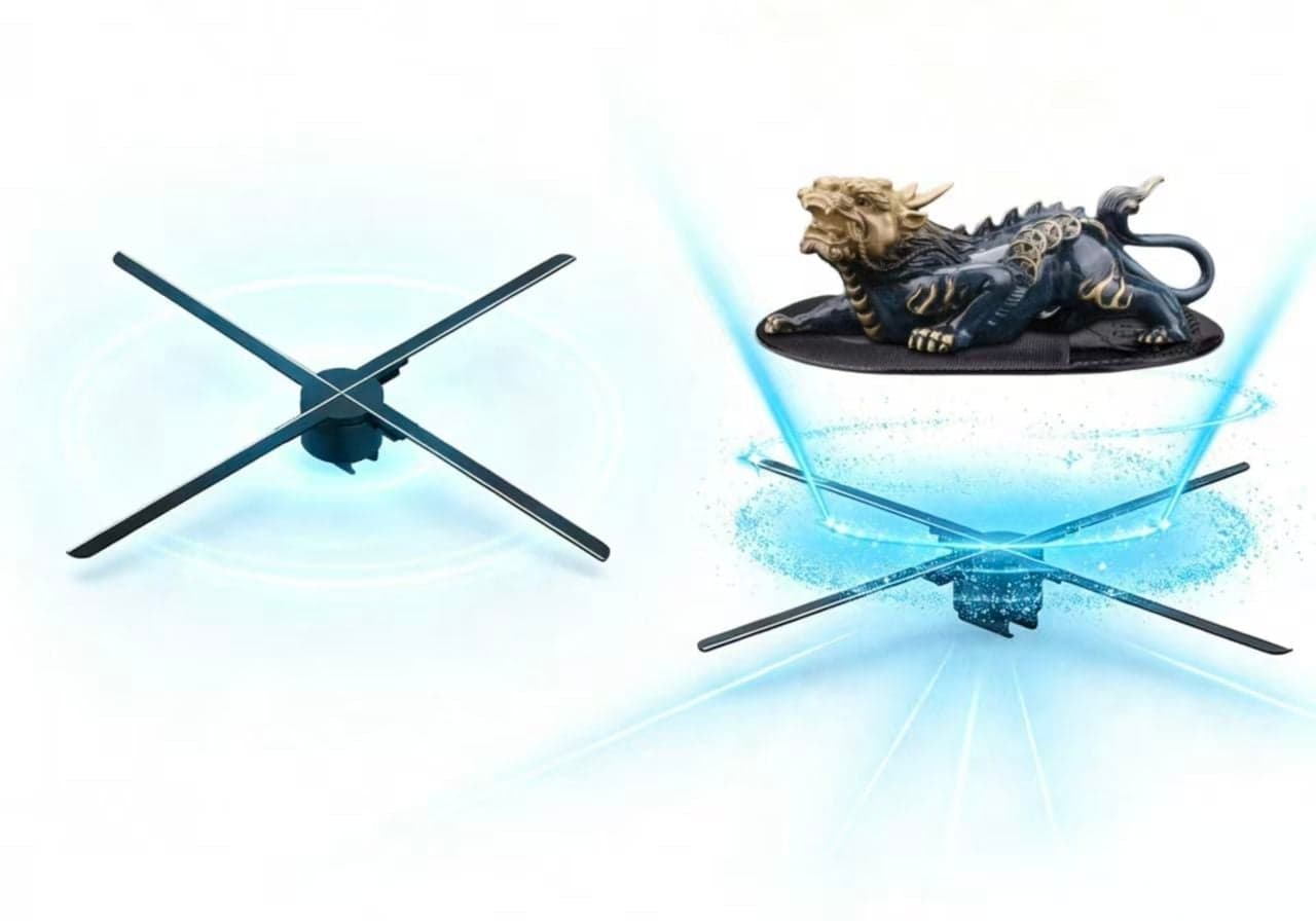 50cm 768LED Outdoor Projector 3D Hologram Display HD Advertising Equipment with Remote Player Fan