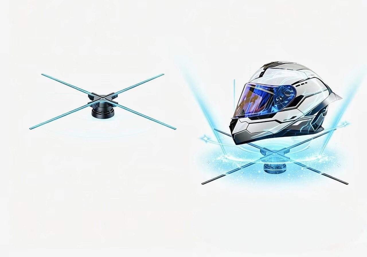 65 cm 1280 LED Aluminum Indoor Holographic 3D Fan with Bluetooth