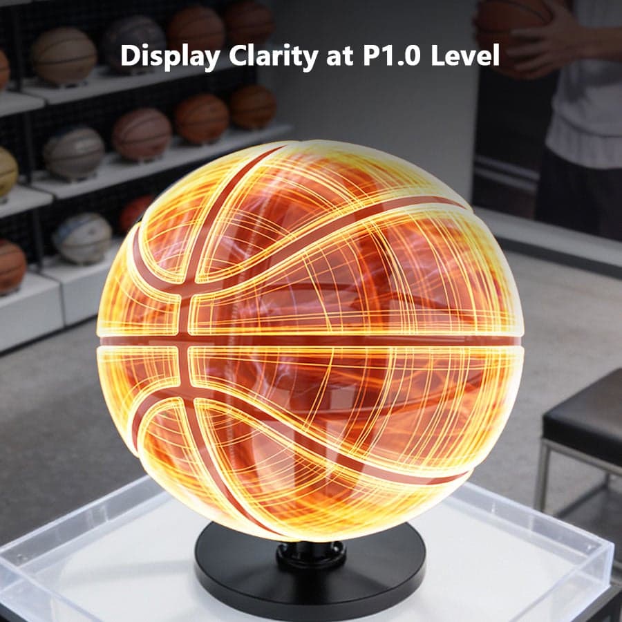 Enhance Customer Experience Holographic Fans 50 cm Circular Floor