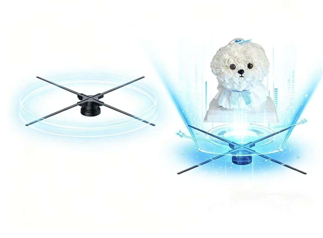 65 cm 768 LED 3D Hologram Projector Stand Education Digital Signage