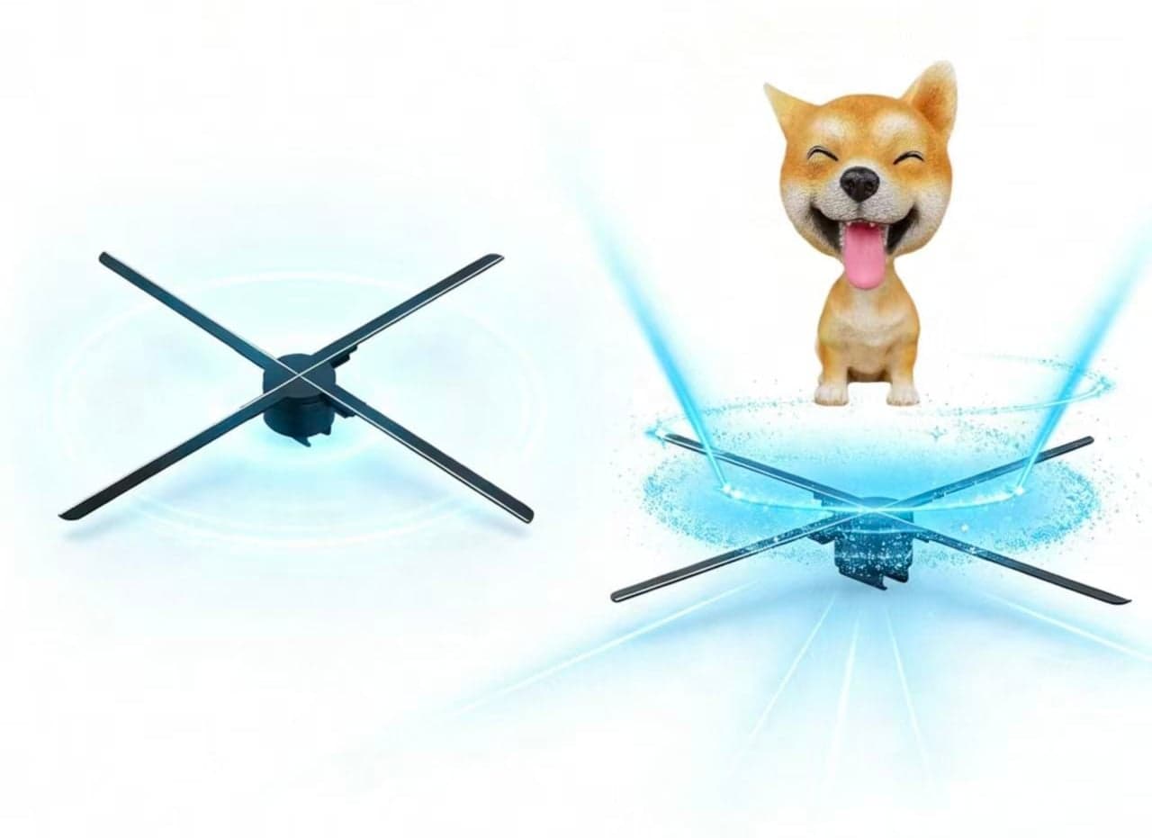 80 cm 3D Holographic LED Fan Projector Display Outdoor Advertising