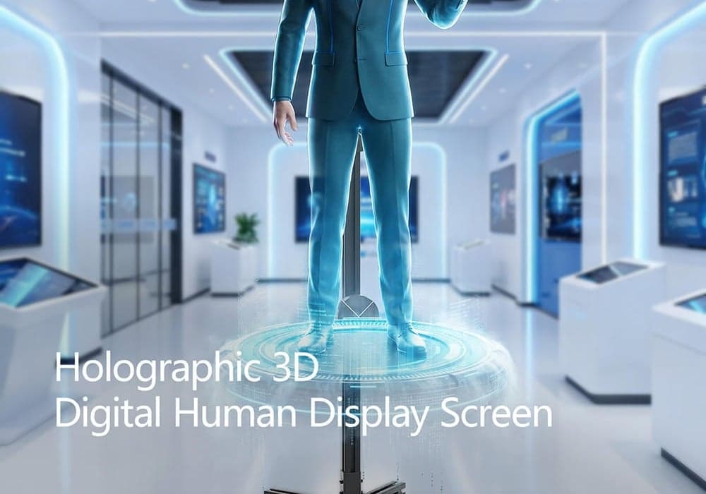 HD Hologram Projector Fan with 3D Visual Effect for Indoor Event Promotion Digital Signage High Brightness