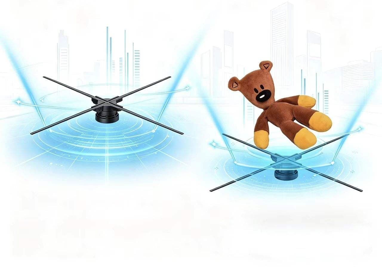 896LED 80cm Waterproof 3D Holographic Advertising Machine Best Discount 3D Hologram Fan Retail