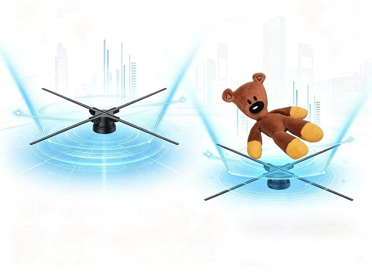 896 LED 80 cm Waterproof 3D Holographic Advertising Machine Discount