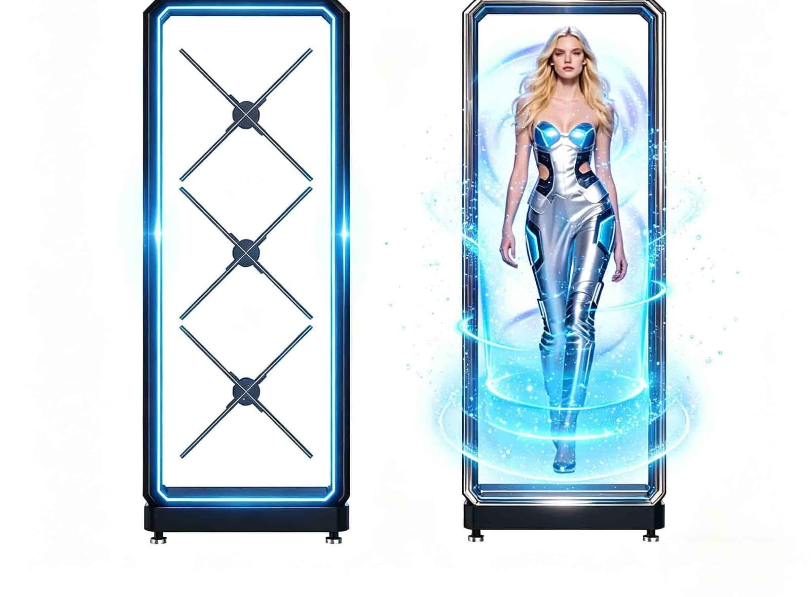 Customized 3D Human Interactive Holographic Fan Display