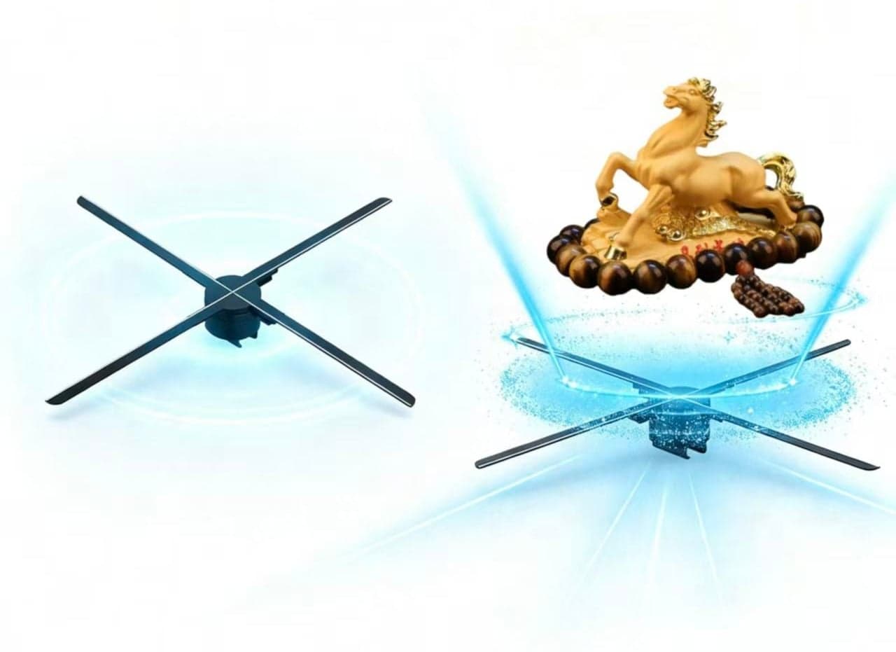 80 cm 1280 LED Magic Advertising Holographic Projector Display