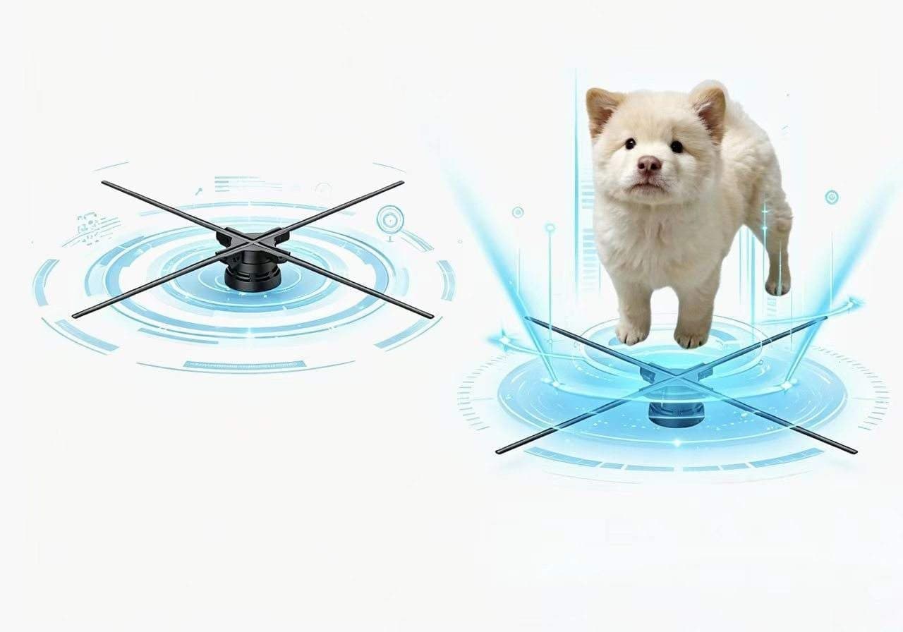 56 cm 1104 LED Indoor/Outdoor 3D Hologram Advertising Display Fan