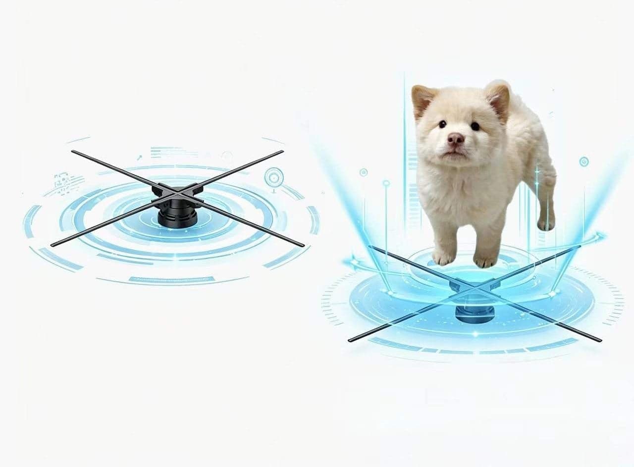 56 cm 1104 LED Indoor/Outdoor 3D Hologram Advertising Display Fan
