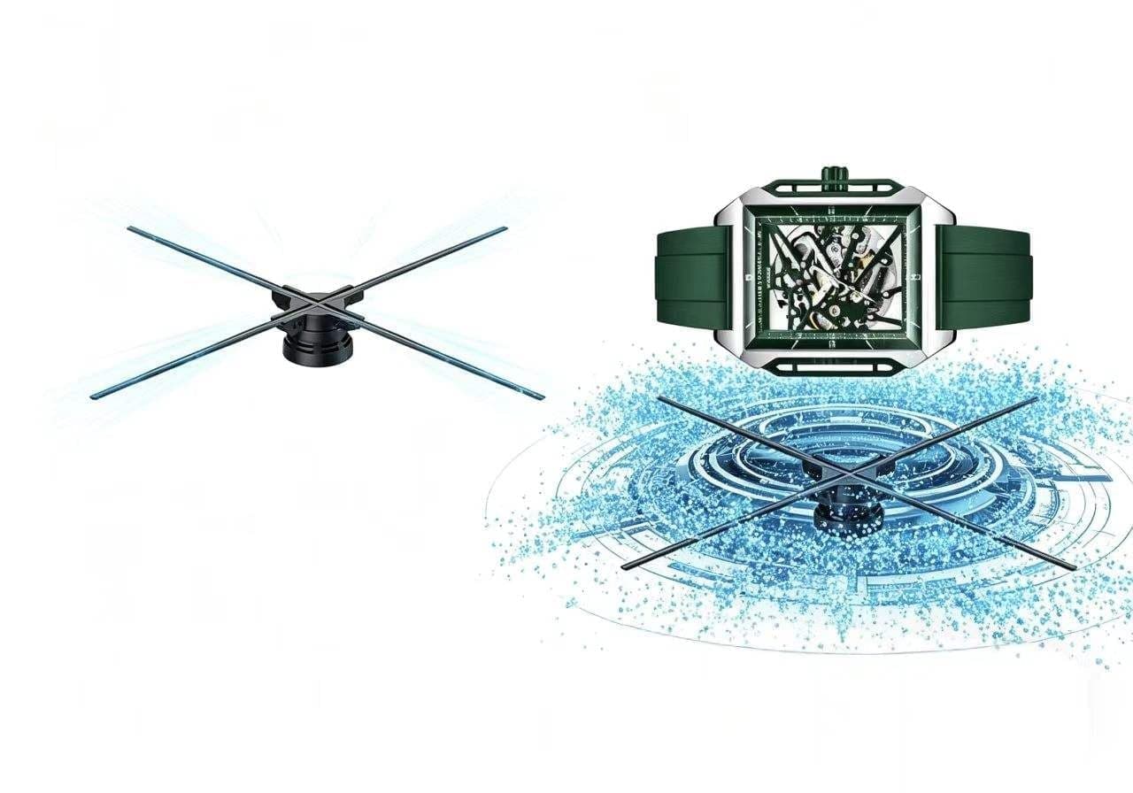 720 LED Professional Outdoor 3D Holographic Advertising Fan Projector